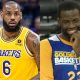 Los Angeles Lakers forward LeBron James and Golden State Warriors forward Draymond Green.