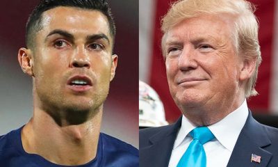 Soccer superstar Cristiano Ronaldo and U.S. President Donald Trump.
