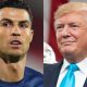 Soccer superstar Cristiano Ronaldo and U.S. President Donald Trump.