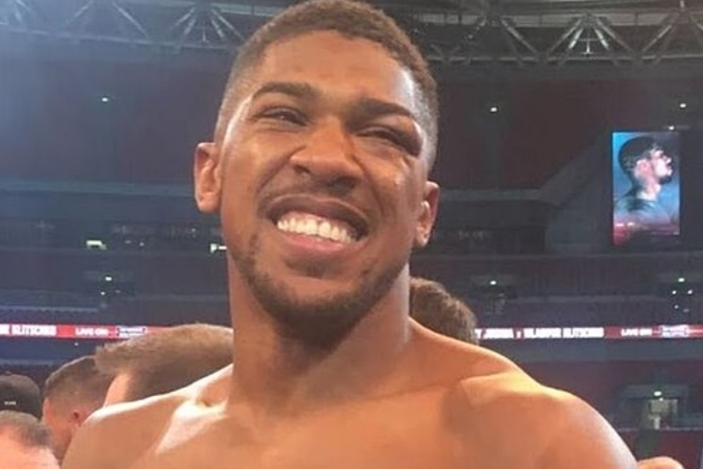 Anthony Joshua beat Jake Paul during their pro fight.