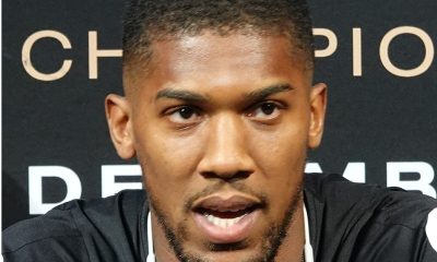 British boxer Anthony Joshua speaks out after knocking out Jake Paul.