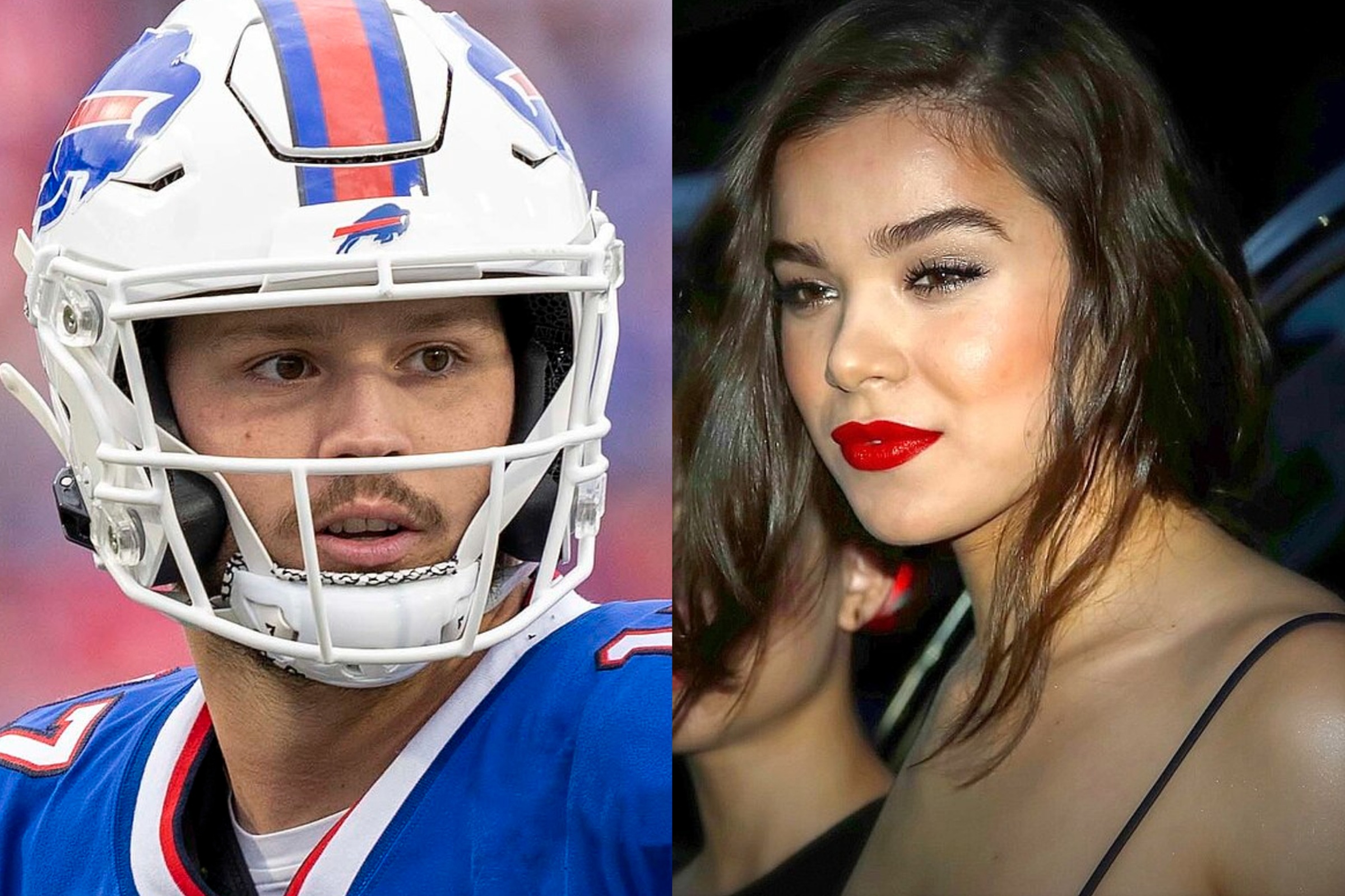 Buffalo Bills QB Josh Allen and wife Hailee Steinfeld.