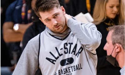 Former Dallas Mavericks guard and now Los Angeles Lakers star Luka Doncic during the All-Star Game.