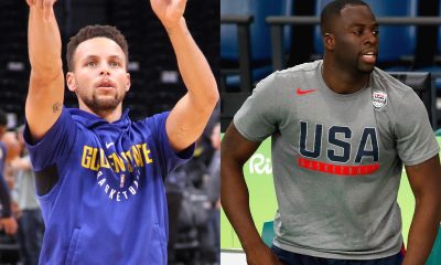 Golden State Warriors star Steph Curry and Draymond Green.