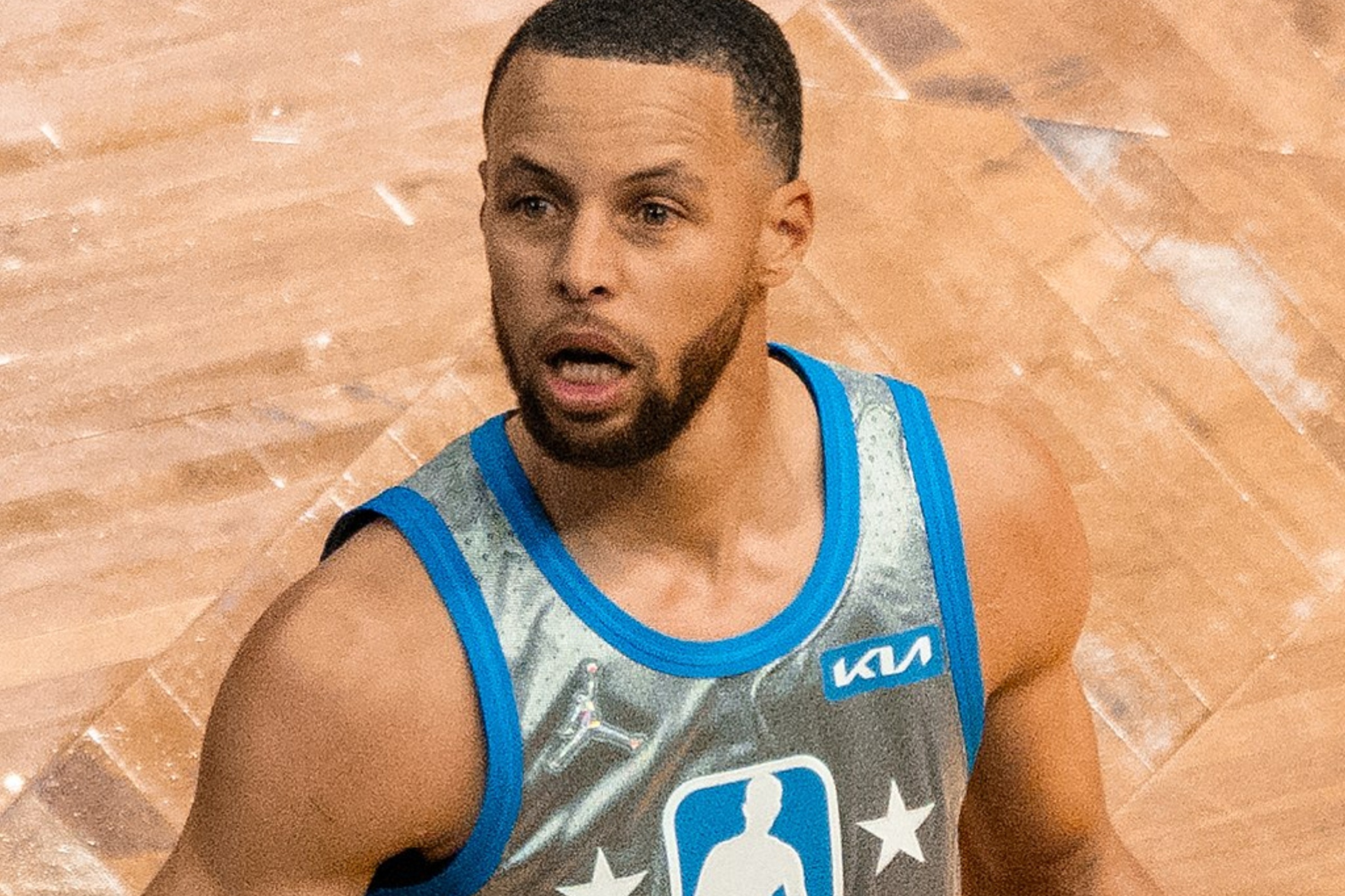 Golden State Warriors star Steph Curry during the All-Star Game.