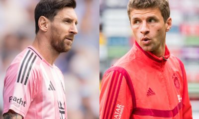 Inter Miami star Lionel Messi and Vancouver Whitecaps star Thomas Muller.