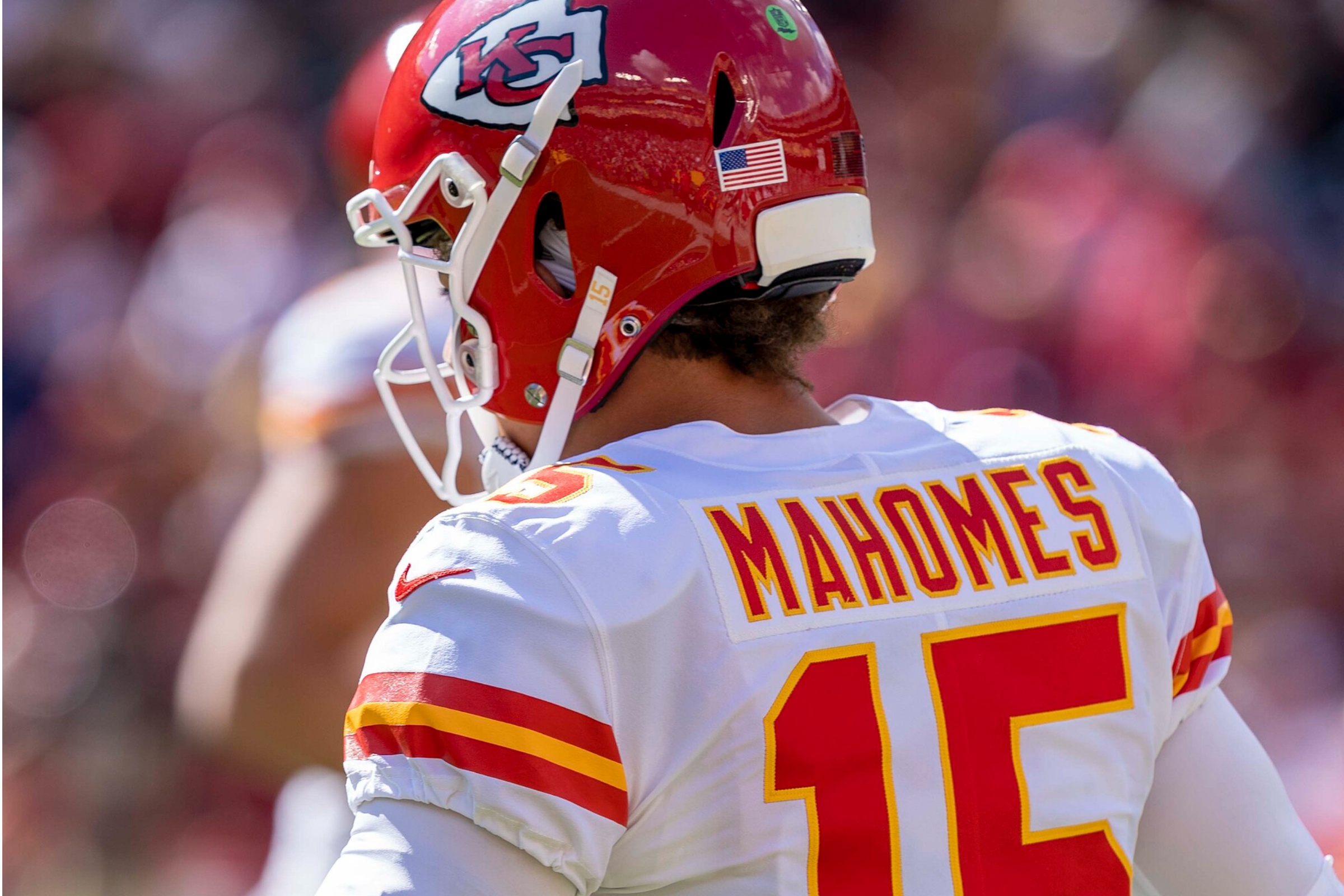 Kansas City Chiefs QB Patrick Mahomes in action.