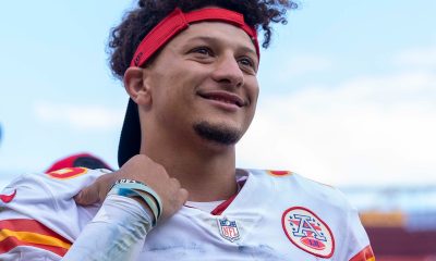 Kansas City Chiefs QB Patrick Mahomes was all smiles during a practice.
