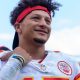 Kansas City Chiefs QB Patrick Mahomes was all smiles during a practice.