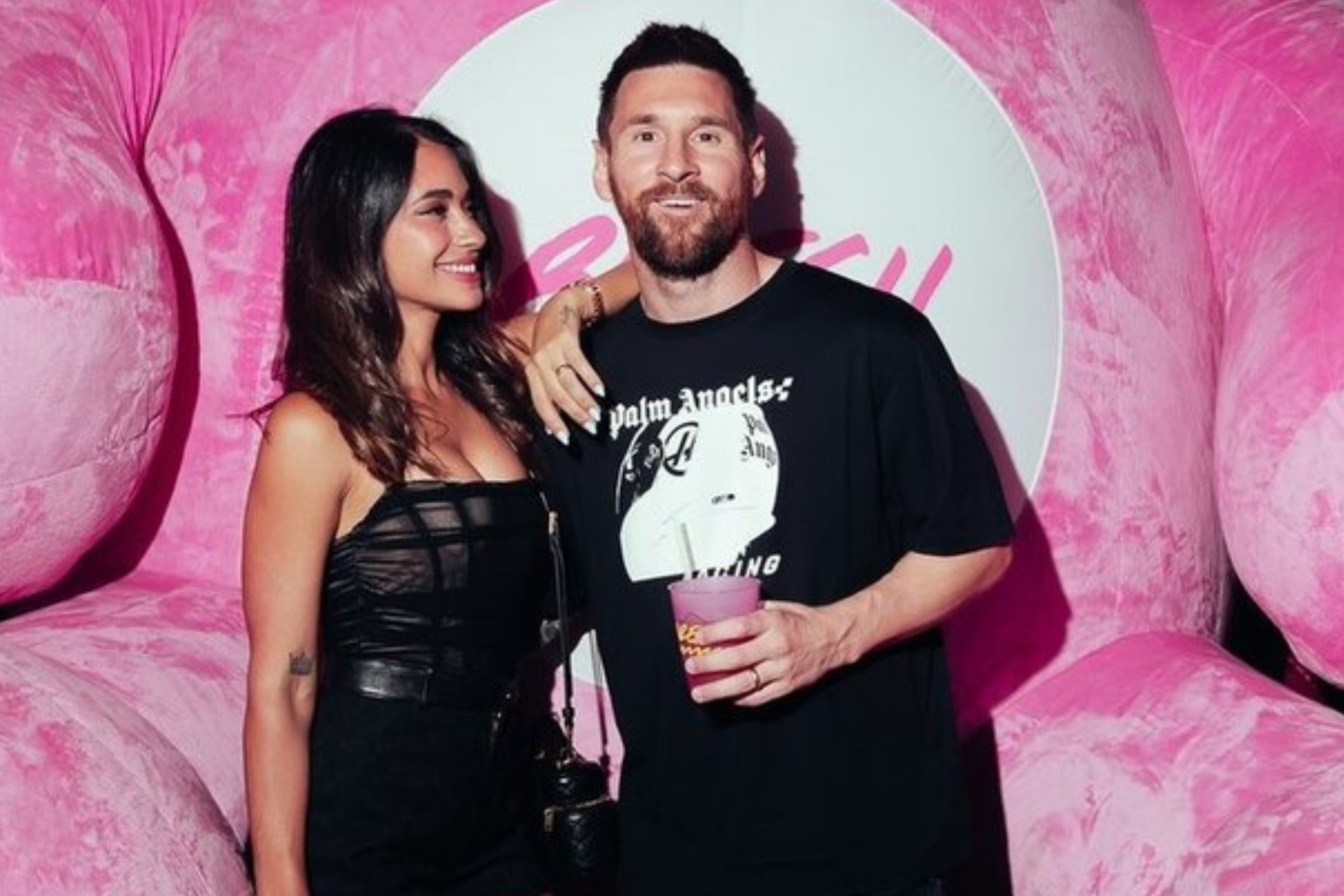 Lionel Messi and his wife Antonela Roccuzzo.