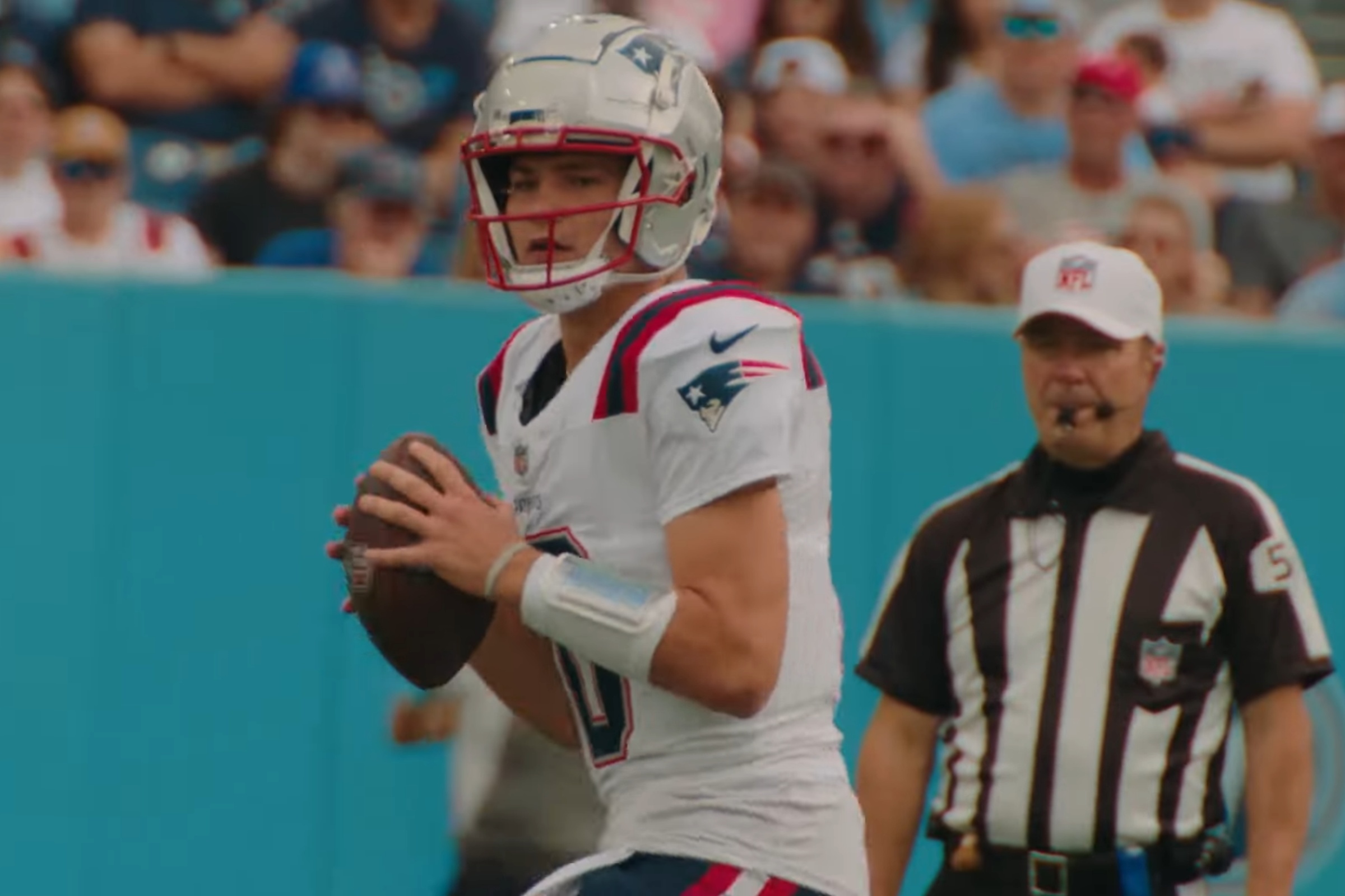 New England Patriots QB Drake Maye.