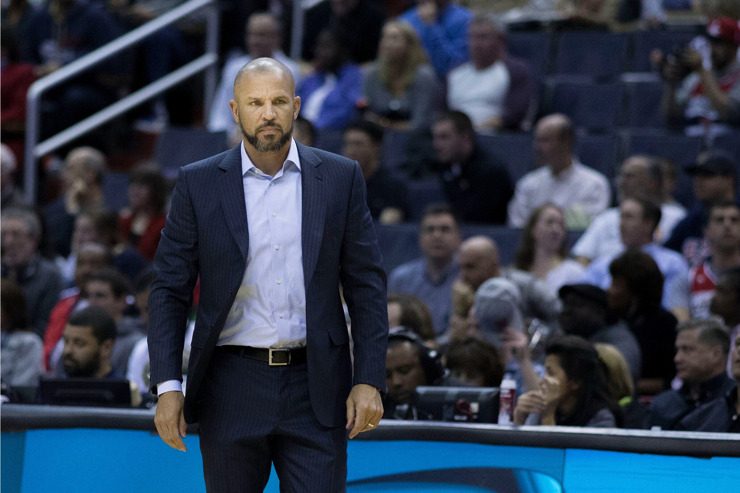 Dallas Mavericks coach Jason Kidd speaks out on Anthony Davis' injury.