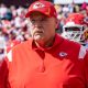 Kansas City Chiefs head coach Andy Reid looks on.