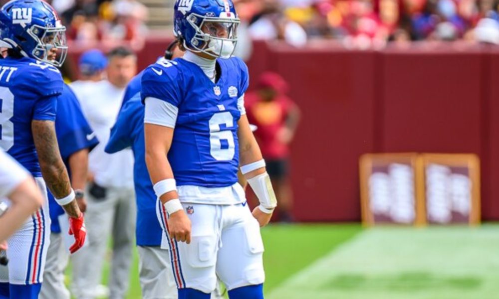 New York Giants QB Jaxson Dart.