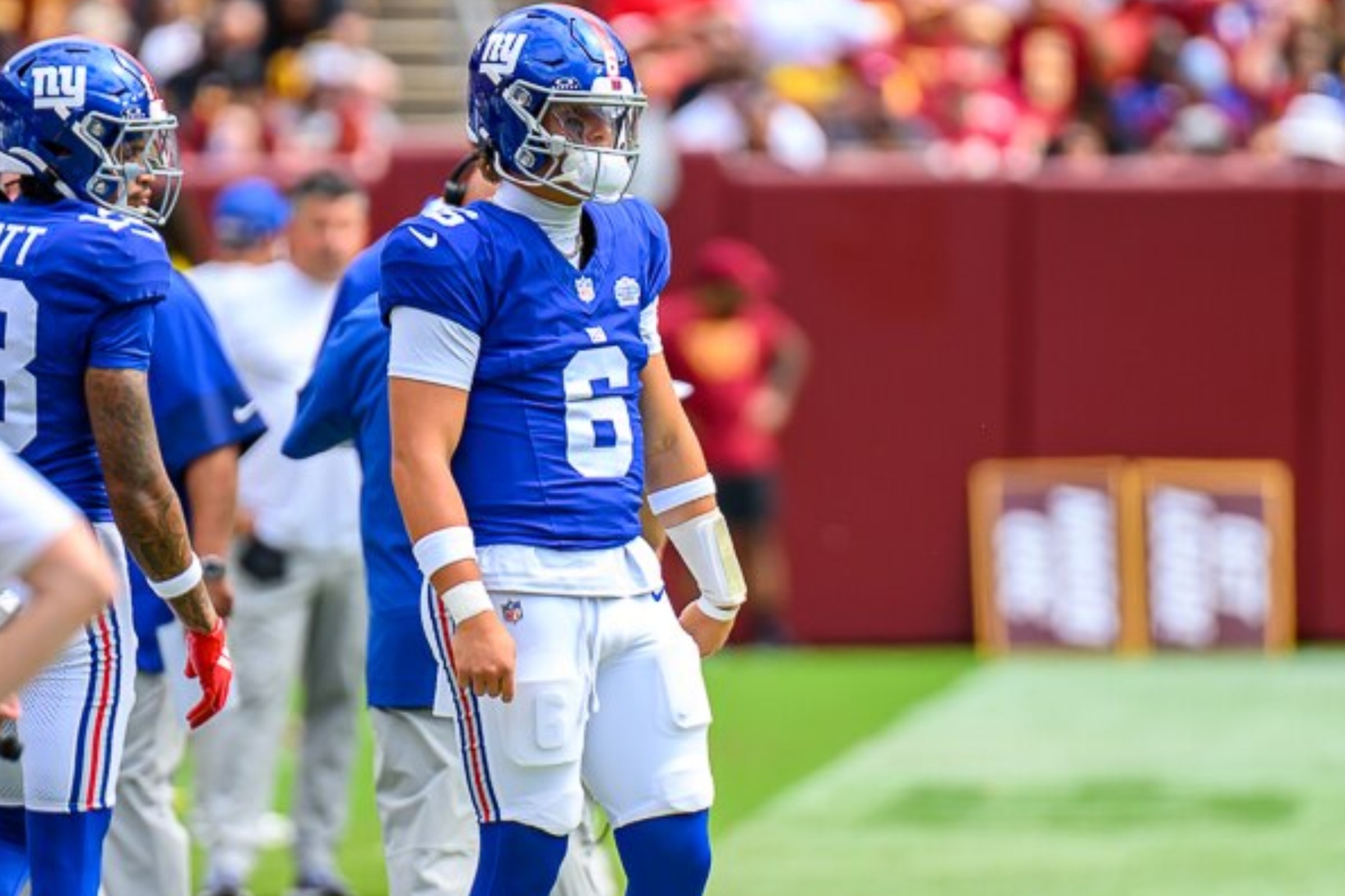 New York Giants QB Jaxson Dart.