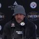 Pittsburgh Steelers QB Aaron Rodgers speaks to the media.