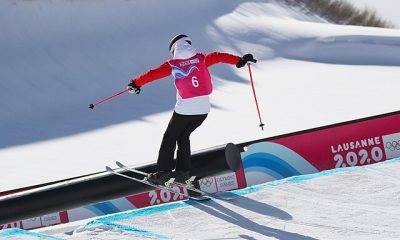 Eileen Gu. Mascot Ceremony of Freestyle skiing – Women's Halfpipe at the 2020 Winter Youth Olympics in Lausanne on 20 January 2020.