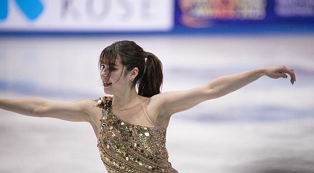 Alysa Liu, American figure skater, at the 2025 World Figure Skating Championships at TD Garden in Boston, Massachusetts. Photo credits: Wikimedia Commons